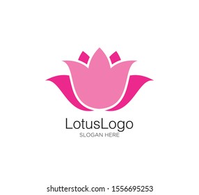 lotus leaf vector concept design logo template