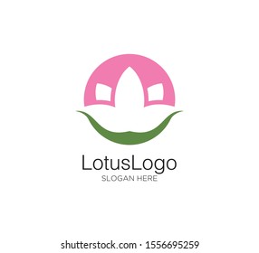 lotus leaf vector concept design logo template