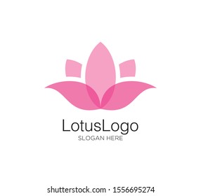 lotus leaf vector concept design logo template