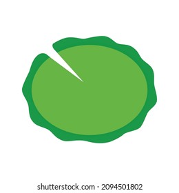 Vector de hoja de Lotus aislado en un fondo blanco. Diversas formas de hojas verdes. Elementos para logotipos y web.