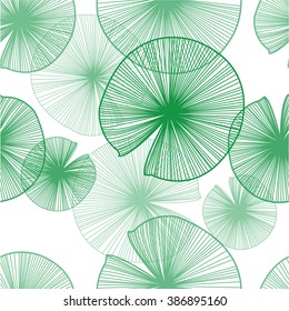 Lotus Leaves Pattern With Beautiful Green For Your Design