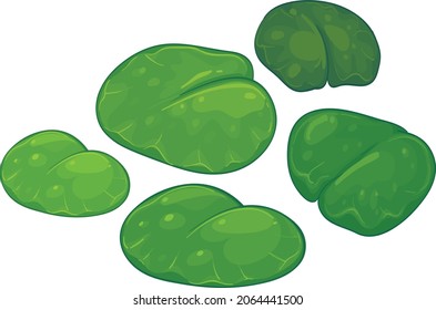 Lotus leaves vector 3D background design