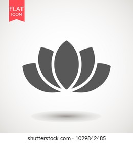 Lotus / Lily Flower Icon. Spa icon. Element relaxation and rest icon. Premium quality graphic design. Signs, outline symbols collection icon for websites, web design, mobile app on white background