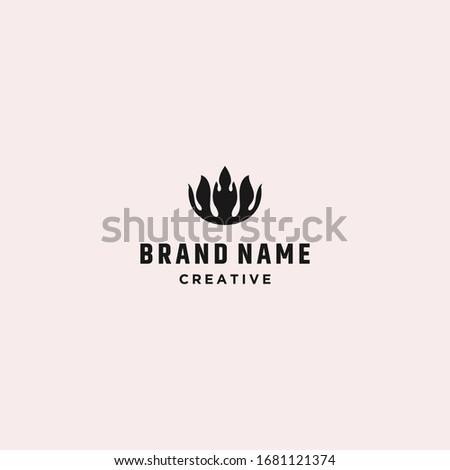 Lotus Logo an Abstract Template Design Vector  