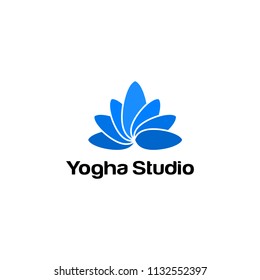 Lotus logo design concept. Yogha logo design. 