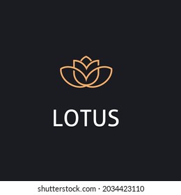 lotus logo design, lotus flower abstract suitable for your business,