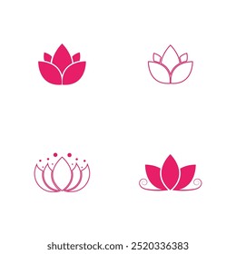 Lotus Logo design icon illustration