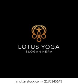 Lotus logo design icon template