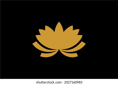 Vector de diseño de logotipo de Lotus. Hermoso símbolo de ilustración floral. Iconos vectores de plantas, flores y hojas. Diseño del logotipo de la línea Lotus.