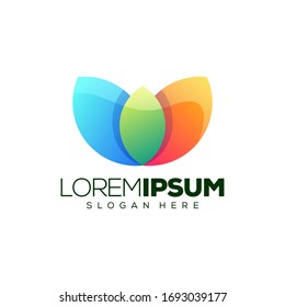 Lotus Logo Design Vektorillustration Illustration
