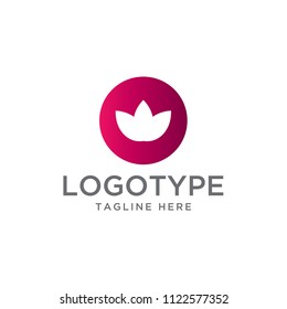 lotus logo design vector template