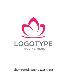 lotus logo design vector template