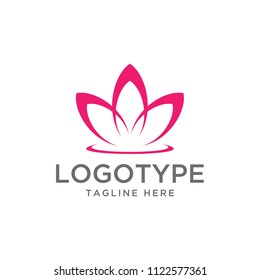 lotus logo design vector template