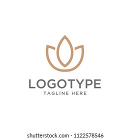 lotus logo design vector template