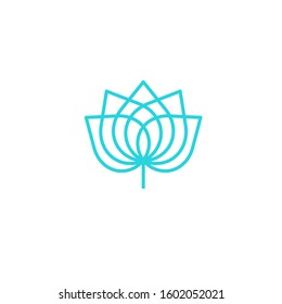 lotus logo design vector template sign icon