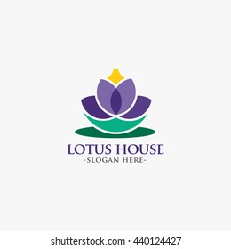Lotus Logo and Fashion logo Vector Design Template. 
