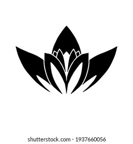 Lotus logo. Flat logo illustration for your design