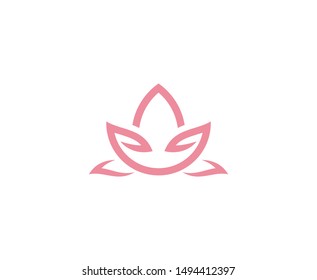 Lotus logo flower design icon 