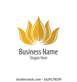Lotus logo flower vector icon illustration