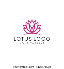 lotus logo flowers vector graphic template download creative 