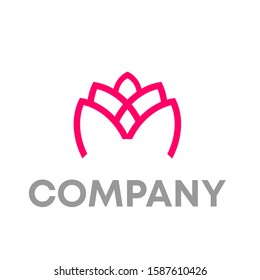 lotus logo icon design template sign