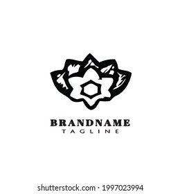 lotus logo icon design template modern vector illustration