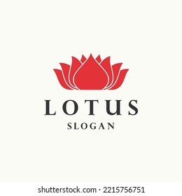 Plantilla de diseño de icono de logotipo de Lotus