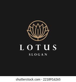 Lotus logo icon design template 