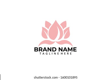 lotus logo icon vector isolated
