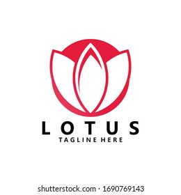 lotus logo icon vector isolated