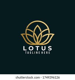 lotus logo icon vector isolated