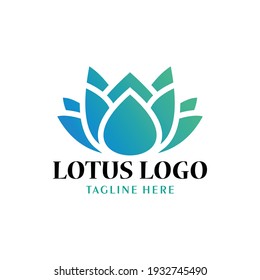 lotus logo icon vector isolated