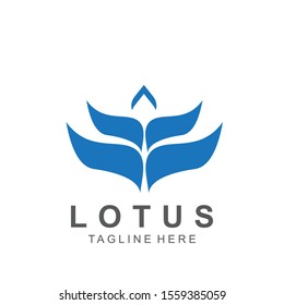 Lotus logo with modern concept. Icon lotus vector illustration