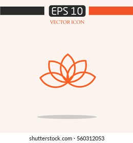 lotus logo nature. organic emblem.logo design.graphic image.simple icon for web.