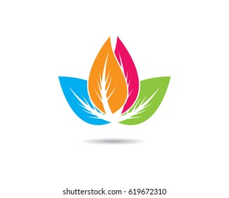 Plantilla de logotipo de Lotus