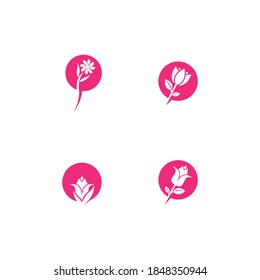 Diseño de icono de plantilla de logotipo de Lotus