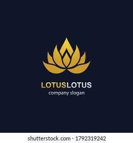 Diseño de icono vectorial de plantilla de logotipo de Lotus