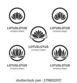 Lotus Logo Vorlage Vektorsymbol Design
