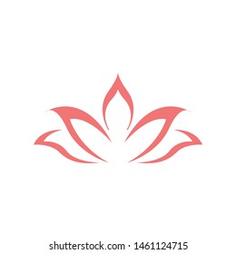 Lotus logo template vector yoga icon design