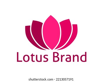 lotus logo with trendy design
