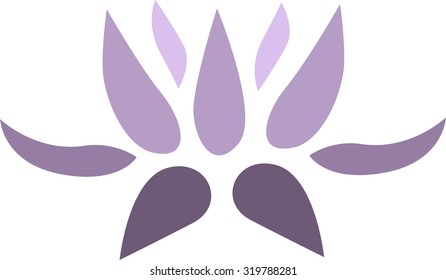 Lotus . Logo vector .