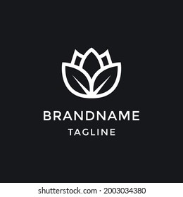 Plantilla de diseño de vectores de logotipo de Lotus