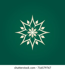 Lotus logo vector icon illustration