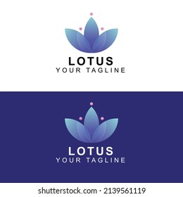 Ilustración vectorial de Logotipo Lotus. Adecuado para tu empresa.