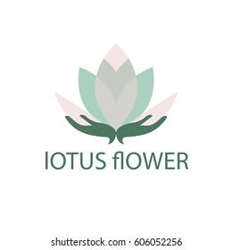 Lotus Logo. Yoga class. Vector Logo. EPS 10