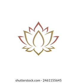 Lotus Logo Yoga Outdoor. Abenteuer Yoga, Bergwaage Achtsamkeit Logo 