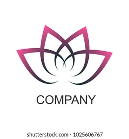 Lotus Logo,Lotus flower logo,Beauty logo,Fashion logo,Vector Logo Template