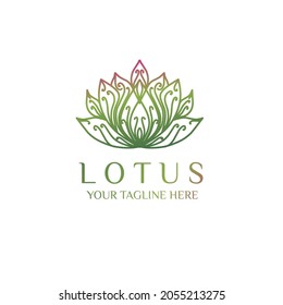 Lotus Logo,Lotus flower logo,Beauty logo,Fashion logo,Vector Logo Template