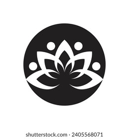 Lotus logos Vektorsymbol-Symbolfigur