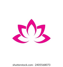 Naturaleza del elemento de símbolo de plantilla de vectores de logotipos de Lotus